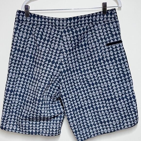 Patagonia Mens Board Surf Beach Shorts Geometric Print Sz 34 W - Picture 2 of 5